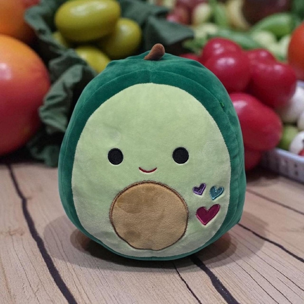 ​Squishmallows Avocado w/ Hearts Valentine Plush 8"